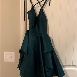green hoco/party dress